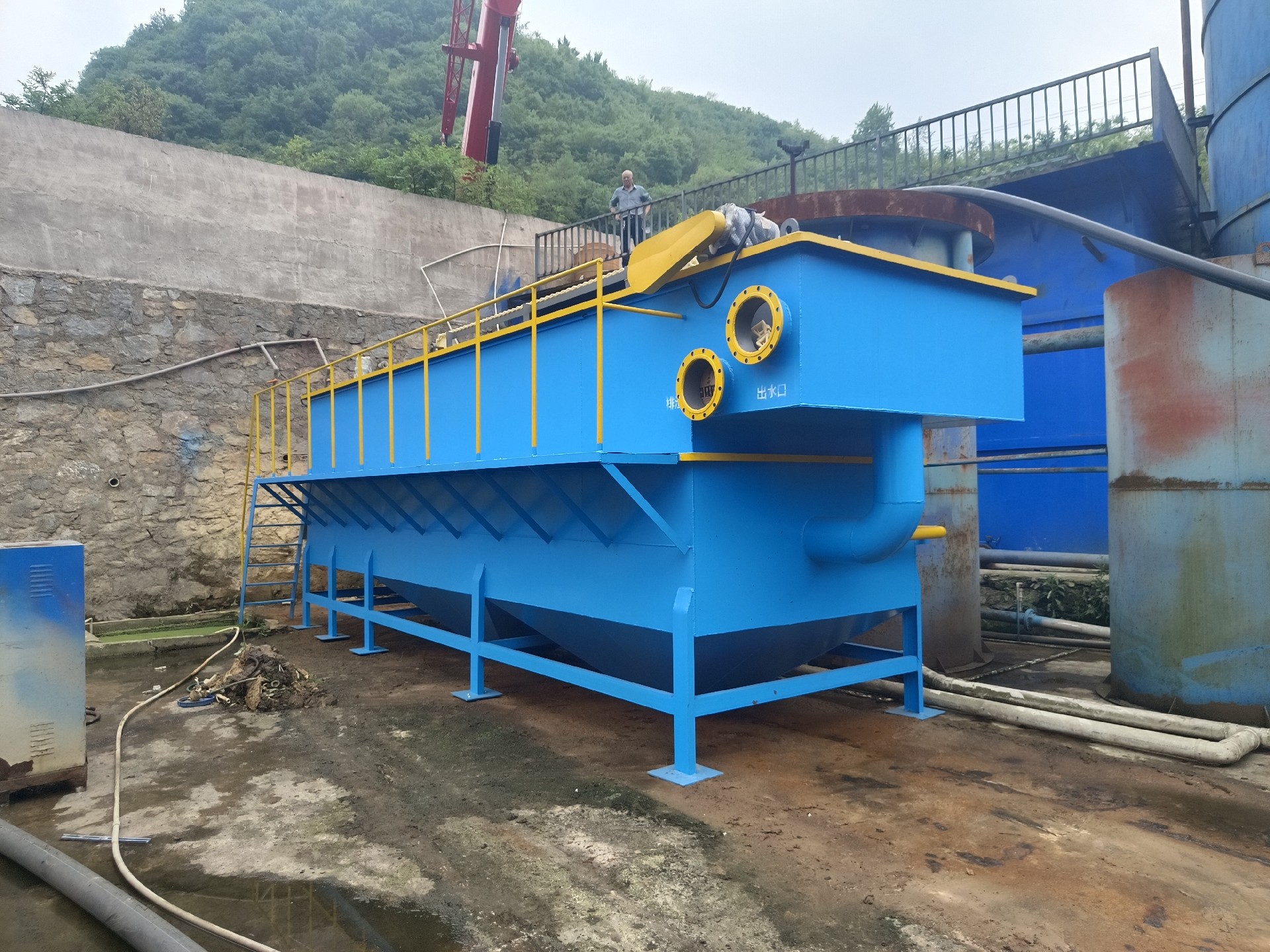 氣浮機，高效氣浮機，溶氣氣浮機，氣浮機安裝現(xiàn)場